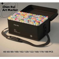 48-180 PCS Dual Tip Alcohol Marker Set with Brush And Chisel Tip for Adult And Student Coloring & Drawing Back to School Supplie