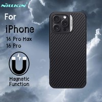 NILLKIN Magnetic Case For iPhone 16 Pro/16 Pro Max, Artistic Aluminum-Aramid Design, Ultra-Stable MagSafe, Military Protection