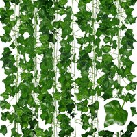 2/4//6/8/10M Artificial Leaves Vine Fake Plant Hanging Green Leaf Ivy Vine for Home Room Decor Wedding Decoration Garland Plants