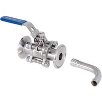 1.5 Inch Tri Clamp Ball Valve & Racking Arm Pick-up Tube Stainless Steel 304 Homebrew Boil Kettle Conical Fermenter Parts