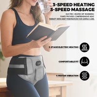 Red Light Heated Underwear Warm Triangle Pants 3 Heat Modes Timer Abdominal Massage Wrap Menstrual Cramp Relief