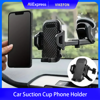 360° Rotate Universal Adjustable Sucker Car Phone Holder Windshield Car Dashboard Mobile Cell Support Bracket for iPhone Samsung