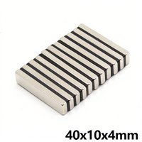 40x10x4mm Block Super Strong Neodymium Magnet N35 Powerful Magnetic NdfeB Permanent Refrigerator Magnet imanes DIY