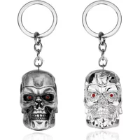 💀Vintage Terminator Skull Head Keychain for Men Women for Car Keys Bag Gothic Streetwear Cool Jewelry Gift for Punks Collectors