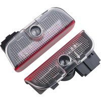 2 Pcs For VW Passat B6 B7 B8 B9 Touareg Golf 5 6 7 Jetta MK6 MK7 GTI R LED Car Door Projector Welcome Ghost Shadow Light