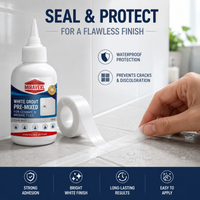Waterproof Tile Grout & Seam Tape, Anti-Mildew Self-Adhesive Sealant, Invisible Gap Repair for Bathroom Kitchen