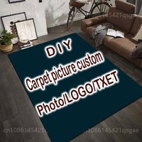 Personalisierter, individueller Teppich, fügen Sie Ihren Foto-LOGO-Text hinzu, kreatives Muster, geeignet für Heim- und Gewerbe-Fußmatten in verschiedenen Größen
