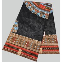African Java Style Printed Gray Cotton Batik Fabric 6 Yards Long Wax Fabric for Sewing DIY Clothes Pants Cushion Covers R2317