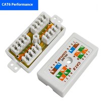 【1Pc Inline Punchdown Krone Coupler Joiner For Cat6/Cat5E Ethernet Network Cables RJ45 Desktop Information Box Junction Box】