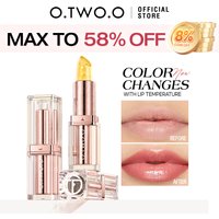 O.TWO.O Color Changing Lipstick Lip Blam Transferproof Long Lasting Non-stickyMoisturizing Glossy Shine 3-in-1 Lip Gloss Makeup