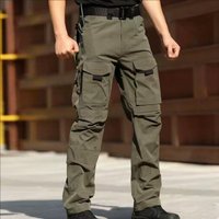 Men's Cargo Military Tactical Casual Trousers Spring Autumn Pants Hiking Camping Climbing Army Combat Running Multi-Pockets