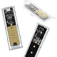 M.2 NGFF or NVME to USB3.0 Mobile Hard Disk Case SATA SSD Type-C 5Gbps Enclosure Adapter