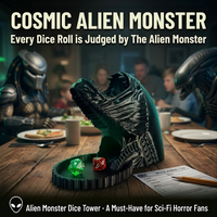 Alien Monster Dice Tower Ornament, Alien technology Style, Tabletop Wargame Accessory, Perfect for Tabletop Game Scenes