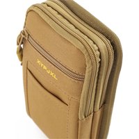 Outdoor Men Waist Pack Bum Bag Mobile Phone Pouch Canvas Sport Hunting Waist Belt Bags Travel Multi Pockets Zipper Coin Purse