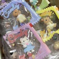 5pcs Cartoon Cute Pendant dust bag Mini Candy Bags Toys Storage Supplies Accessories Key Chains