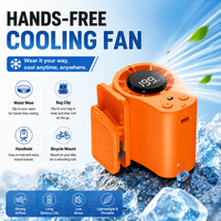 Waist-hanging Fan Portable Small Clip Fan 199 Adjustable Wind Speed Long Battery Life Silent Outdoor Mini Neck-hanging Fan
