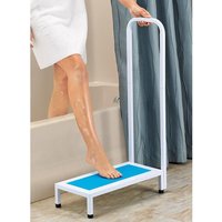 Anti-Slip Bath Step with Handle for Secure Bathroom Support