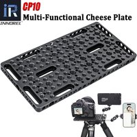 INNOREL CP10 Camera Top Mounting Cheese Plates with 1/4" & 3/8" Threads, Built-in ARRI Locating Holes for Monopod and Tripod