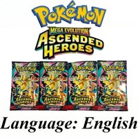 Pokemon TCG Booster Pack Mega Evolution Ascended Heroes English Version 10 Cards Per Pack Rare Trading Cards for Collection Gift