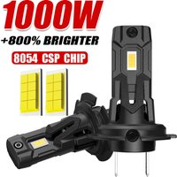 H7 LED Headlight Bulb Mini Wireless 1000W 1200000LM 6000K 8054 CSP for Car Headlamp Auto Diode Lamps H7 Turbo Led 12V Automobile
