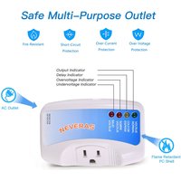 Voltage Protector Single Outlet Surge Protector Plug in for Home Appliance Multi Function Plug With Protection Wall Mount Power