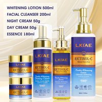LKIAE Advanced Retinol Double Whitening Skin Care Set, Deeply Moisturizing, Clean Skin, Reduce Wrinkles, Stains, Dark Spots