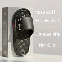 Women's Four-Season Lightweight Anti-Slip Slippers Indoor Outdoor Suitable Simple Print Design Comfortable Sandals