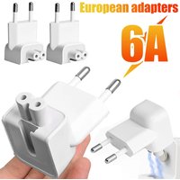 5/1Pack EU AC Power Wall Plug Duck Head For Apple MacBook iPad Pro Air Adapter Charger Fast Charging Laptop Converters Adapters