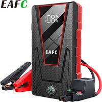 EAFC 1200A Auto-Starthilfe Powerbank, 8000mAh 12V Auto-Batterie-Booster für 4.0L Benzin 2.0L Diesel, Digitalanzeige LED-Licht