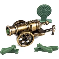 1pc Fireable Mini Cannon Model: Military Weapon Replica Tabletop Decoration - A Unique Shooting Sports Toy & Collectible Gift!