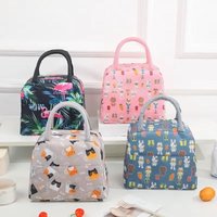 Cartoon Insulated Lunch Bag Large Capacity Portable Student Bento Box Picnic Food Storage Handbag with Ice Pack Fashion Bags