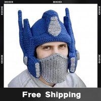 AliExpress New Winter Warm Hat Men Women Outdoor Ear Protection Hats Children Warm Thick Bicycle Knitted Capd Scarf Windproof Cap