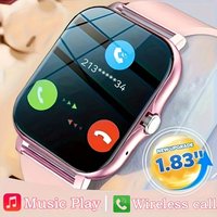 1.83'' Sport Smart Watch Fitness Clock Health Monitor Waterproof Smartwatch Wireless Call Watches for Men Women IOS Android 2025