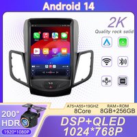 9.7 inch Screen Car Radio For Ford Fiesta MK7 2009 - 2016 For Tesla style Car Radio Multimedia Wireless Carplay gps Head Unit