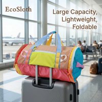 ES Portable Travel Duffel Bag, Large Capacity Sport Gym Bag With Shoe Compartment, Oversized Water-resistant Handbag For Outdoor