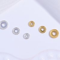 2pcs S925 Sterling Silver 4/4.5/6mm Round Spacer Bead,For Jewelry Making DIY Fashion Bracelet Necklace Accessories SZ82