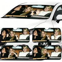 Sun Visor Car Windshield Sunshade Foldable Automotive Protection Sun Block Cover Paris, Britney, Lindsay, Hilton