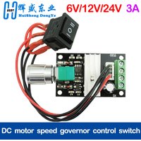 DC 6V 12V 24V 28V 3A 80W DC Motor Speed Controller PWM Speed Adjustable Reversible Switch 1203BB DC Motor Driver Reversing