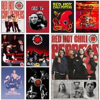 Alternative rock Red Hot C-chili P-Peppers Poster HD Self-Adhesive Wall Decor Home Office Dorm Bedroom & More Ideal Gift Choice