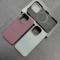 For iPhone 15Pro 16Pro Max Magsafe Magnetic Case Really Carbon Fiber Case Aramid Fiber Cover for iPhone16pro Max Carbon Case