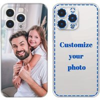For iPhone 16 16e 15 14 13 12 11 Pro Max Mini SE 2020 2022 XS XR 6 6s 7 8 Plus DIY Photo Customized Soft Case TPU back cover