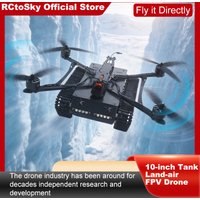 B-CUBE 10-inch Tank Land-air FPV Drone Frame Kit Carbon Fiber Racing Quadcopter Car INAV Beatflight H743 F745 Flight Control