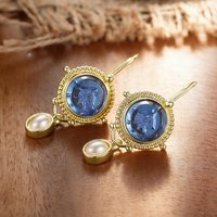Huitan Noble Drop Earrings Charming Exquisite Imitation Pearl Engagement Jewelry for Women Fashionable Ear Piercing Accessories