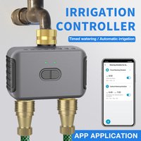 Tuya 2 Zone Watering Timer Garden Automatic Irrigation Controller Watering System Drip Sprinkler Smart Life Alexa Google Home