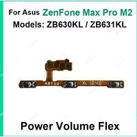 On Off Power Volume Button Flex Cable For ASUS ZenFone Max Pro M2 ZB630KL ZB631KL X01BDA Replacement Repair Parts