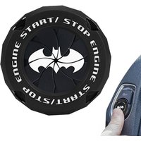 Car Ignition Button Cover Bat Push Start Button Universal Push Start Ring Cover Motorcycle Decoration Auto Interior Stickers