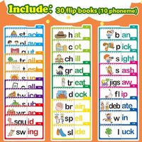 Reading Flip Book Read and Rhyme Flip Books Word Family Flip Books Flash Cards ABC Vocabulary Cards Montessori Educational