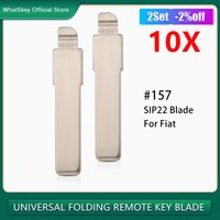 10Pcs Uncut Car Remote Key KD Flip Blade SIP22 #157 For Fiat 500 Punto Ducato Doblo Stilo Panda Idea Freemont Fiorino Qubo Bravo
