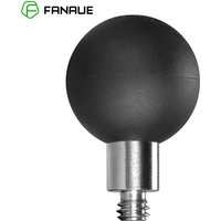 FANAUE Ball Head Adapter for Ram Mount with 1/4'-20 Threaded Post and Stainless Steel B Size1' Ball & 17mm Ball Bicycle Cradle