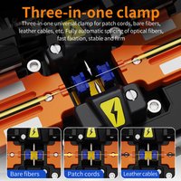 S5 Optical Fiber Fusion Splicer 6 Motors Welding Hine With High Precision Cleaver Touch Tela VFL OPM